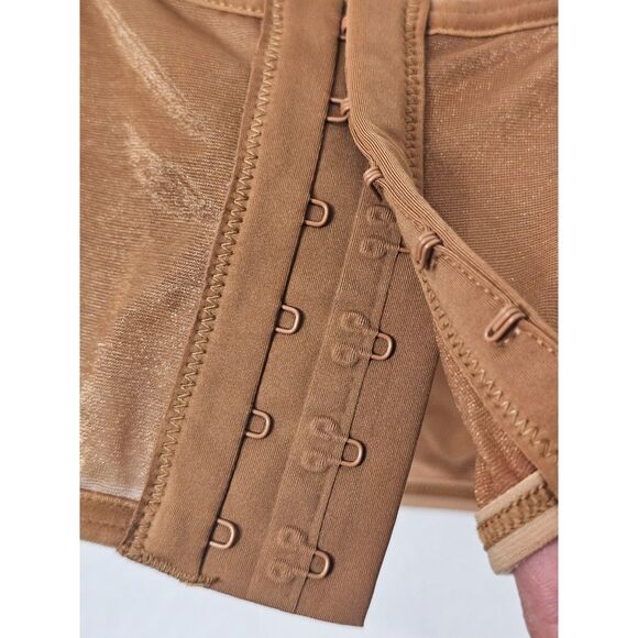 SKIMS Glissenette Cropped Corset Chai Small - Picture 6 of 10